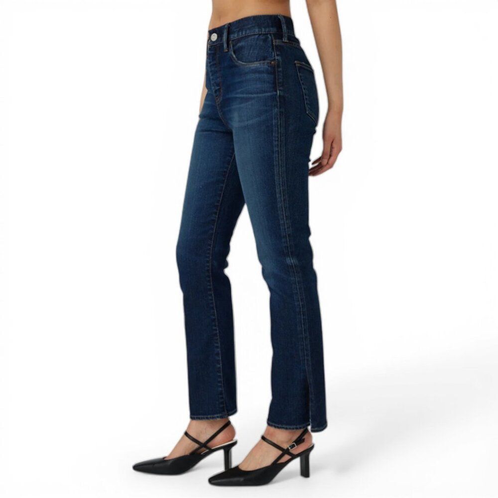 Moussy Vintage Glendora Flare Jeans 29 Dark Wash High Rise $350